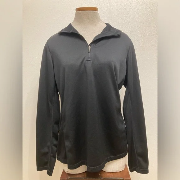 3/$15 REI Quarter Zip, Women’s Black Lightweight, Activewear, Hiking, Size Large - Picture 1 of 7